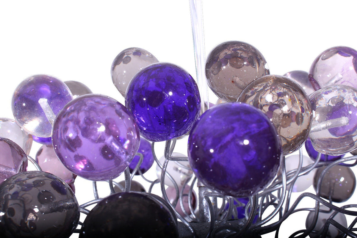Purple Gray Resin Bubble Ceiling Light Fixture: Children's Room Decor