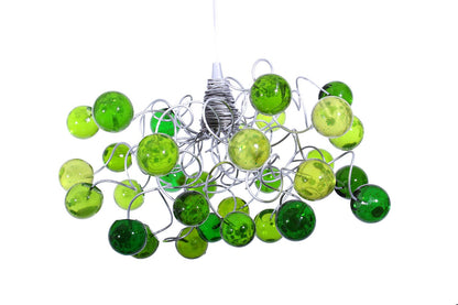 Ceiling Pendant light with green bubbles for Kitchen island, bedside light - modern lighting