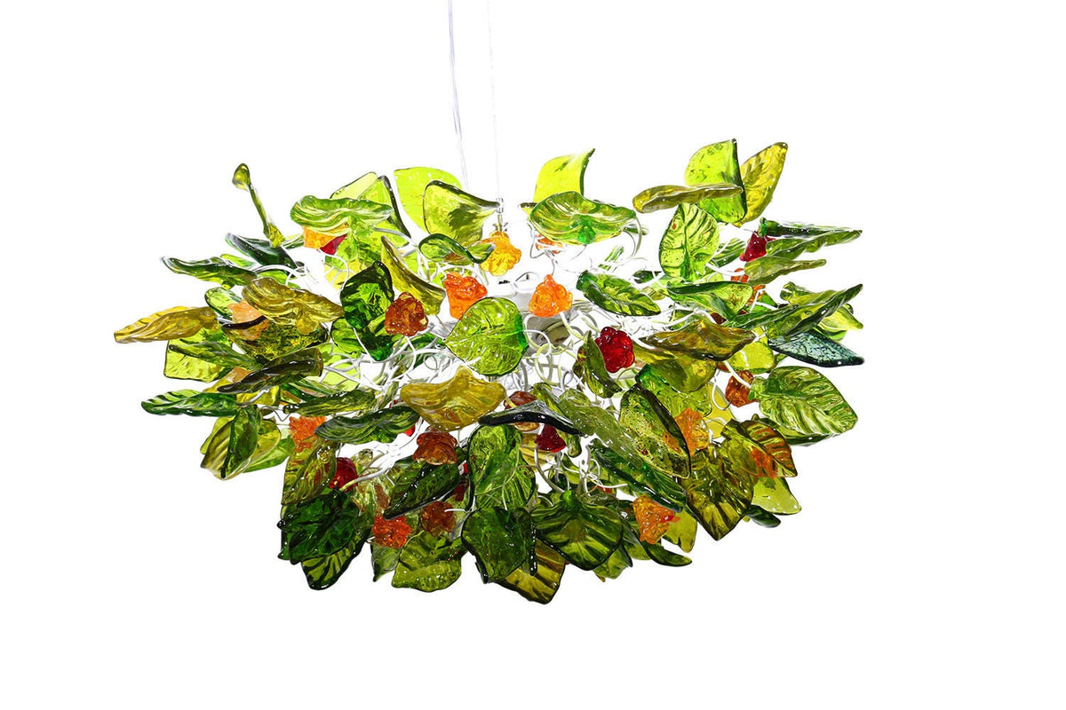 Unique lighting with Green color flowers & leaves for Dining Room, living room or bedroom. modern home lighting