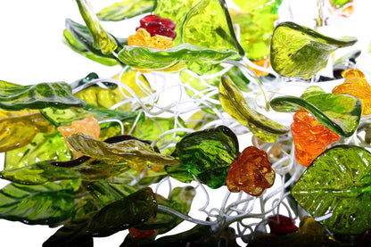 Unique lighting with Green color flowers & leaves for Dining Room, living room or bedroom. modern home lighting