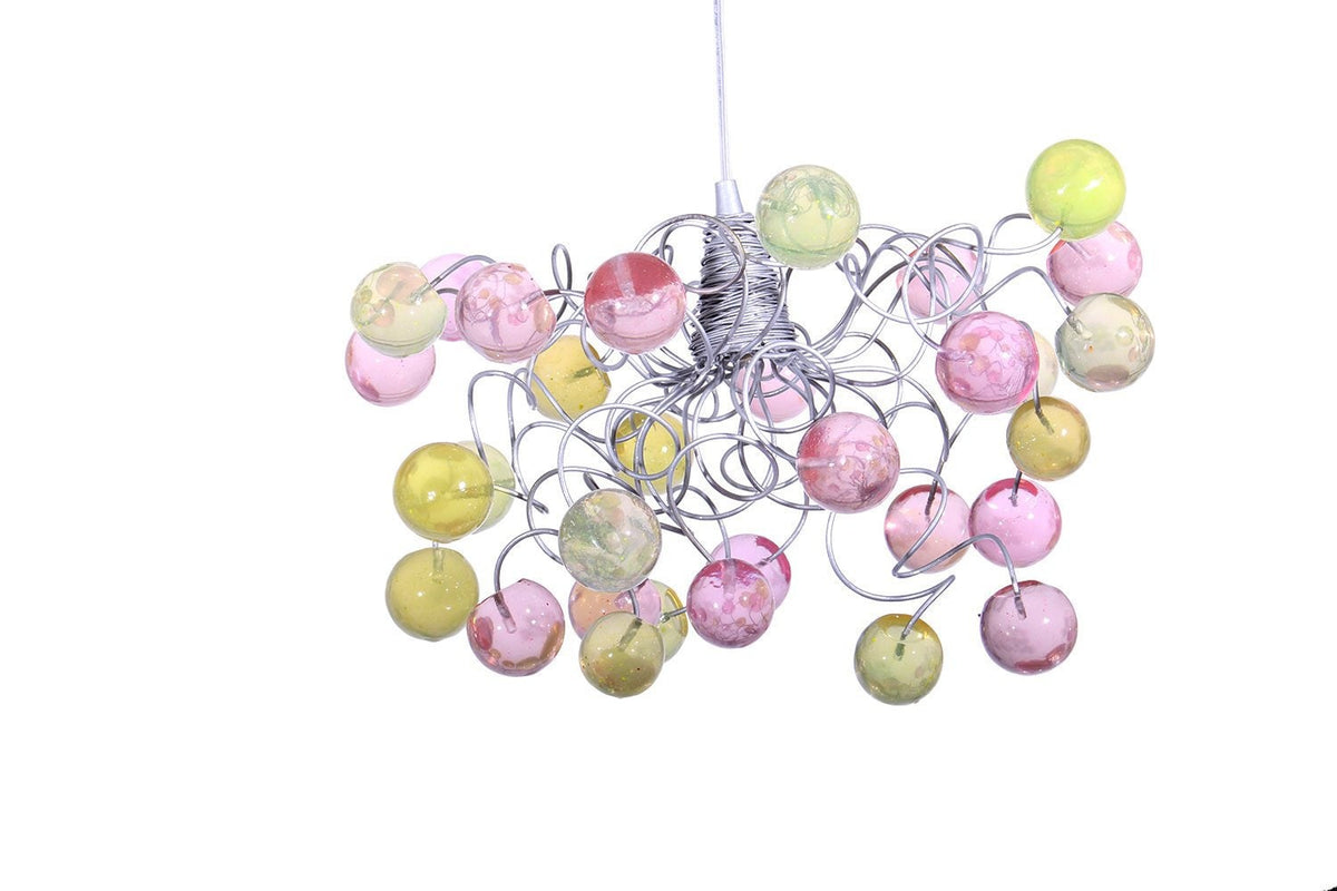 Large Bubbles Lighting, Ceiling Pendant light with pink and yellow bubbles for Kitchen island, bedside light - modern lighting