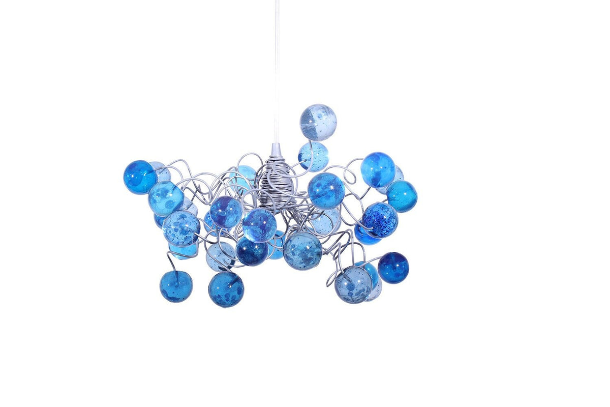 Bubbles Lighting, Ceiling Pendant lights with blue bubbles for Kitchen island, bedside light.