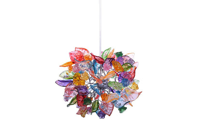 Pendant Lighting, Pastel color Ceiling chandelier with flowers and leaves