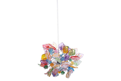 Pendant Lighting, Pastel color Ceiling chandelier with flowers and leaves