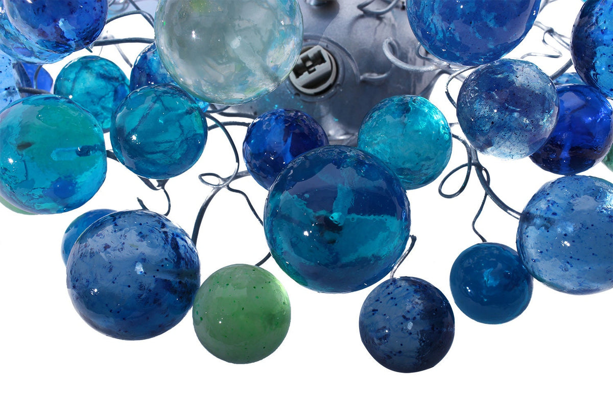 Ceiling Flush Mounted Blue Bubble Ocean Lamp