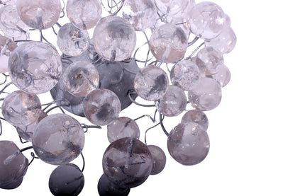 Modern Ceiling Flush mount with clear transparent bubbles for bathroom, hall entrance or room.