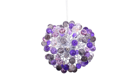 Purple Gray Resin Bubble Ceiling Light Fixture: Children's Room Decor