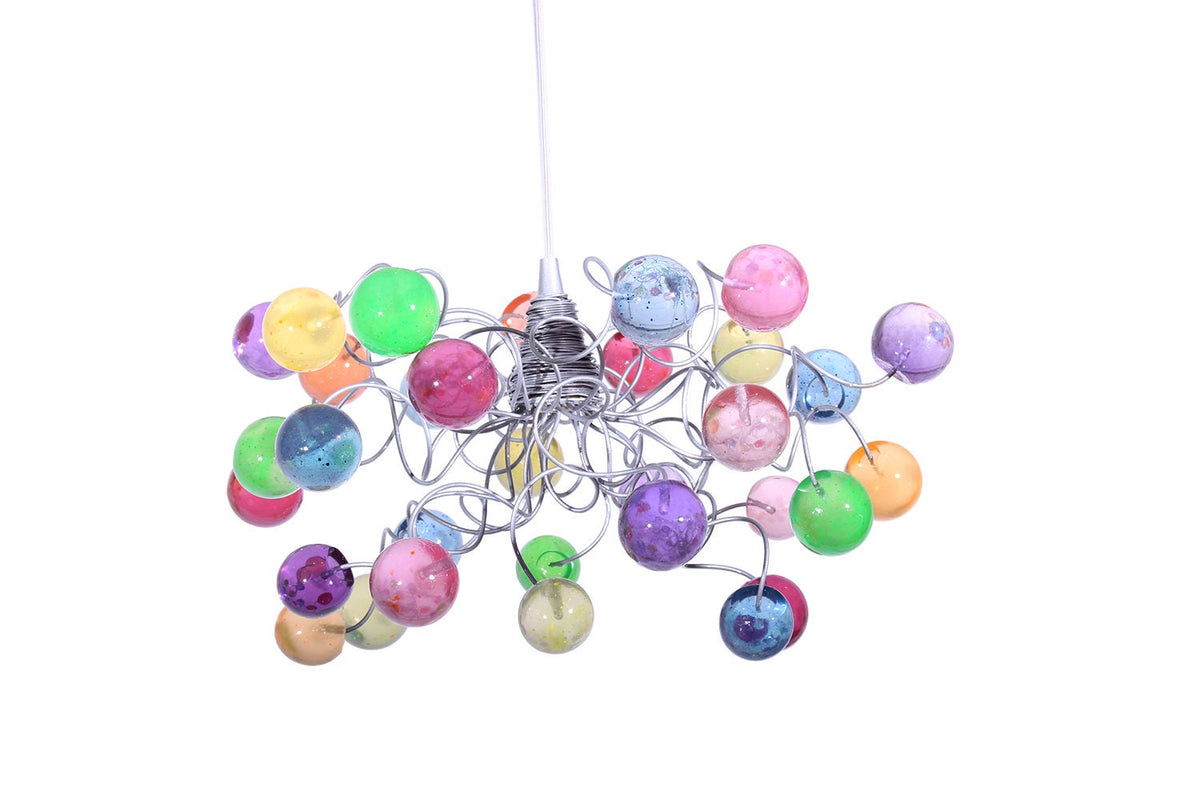 Multicolored Resin Bubble Pendant Light: Kitchen Island Lighting