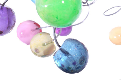 Multicolored Resin Bubble Pendant Light: Kitchen Island Lighting