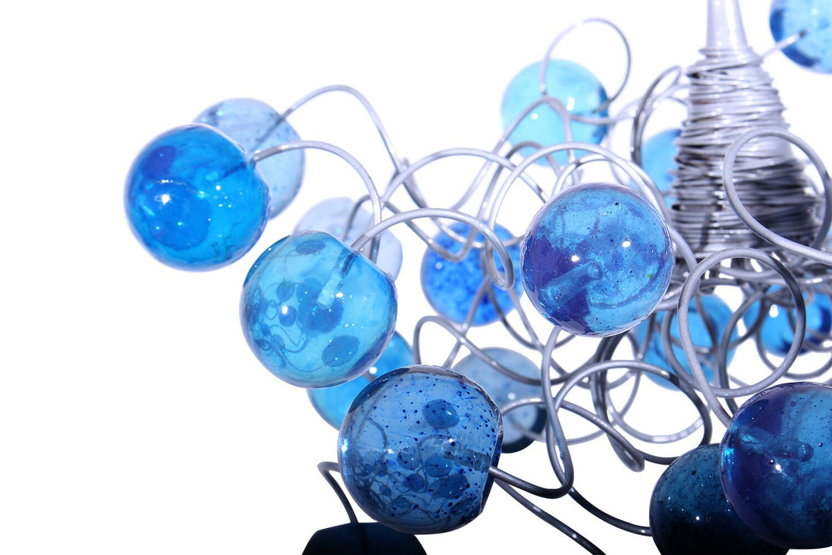 Bubbles Lighting, Ceiling Pendant lights with blue bubbles for Kitchen island, bedside light.