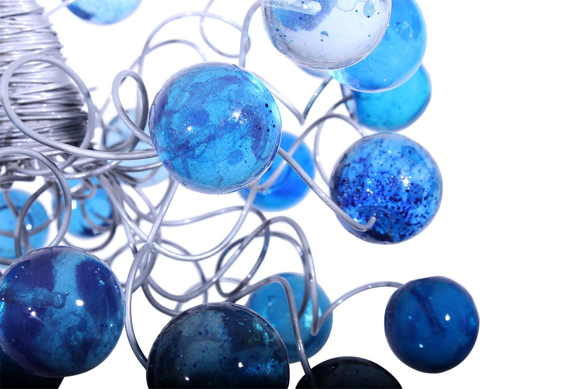 Bubbles Lighting, Ceiling Pendant lights with blue bubbles for Kitchen island, bedside light.