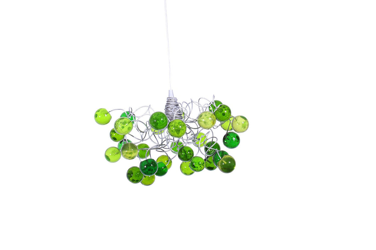 Ceiling Pendant light with green bubbles for Kitchen island, bedside light - modern lighting