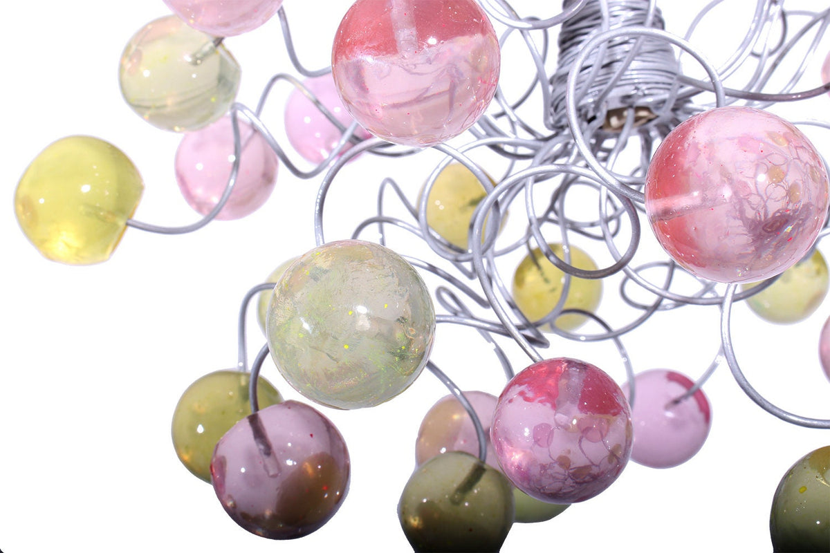 Large Bubbles Lighting, Ceiling Pendant light with pink and yellow bubbles for Kitchen island, bedside light - modern lighting