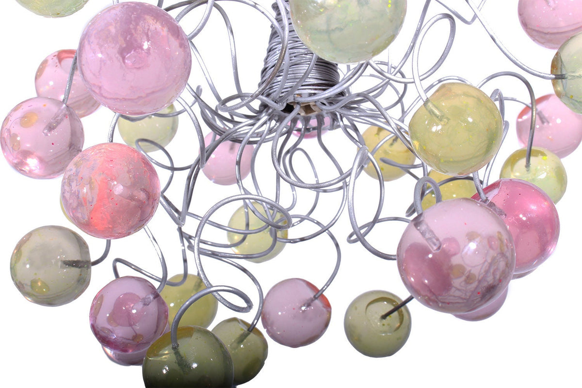 Large Bubbles Lighting, Ceiling Pendant light with pink and yellow bubbles for Kitchen island, bedside light - modern lighting