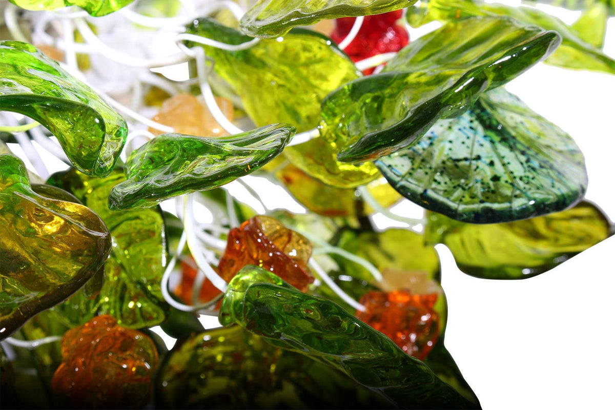 Unique lighting with Green color flowers & leaves for Dining Room, living room or bedroom. modern home lighting