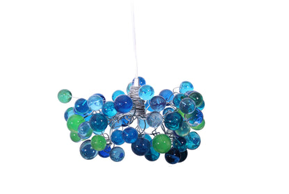 Ceiling pendant light with sea color bubbles, for living rooms, Kitchen island, bedroom or as bedside lamp.