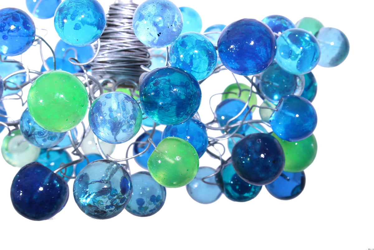 Ceiling pendant light with sea color bubbles, for living rooms, Kitchen island, bedroom or as bedside lamp.