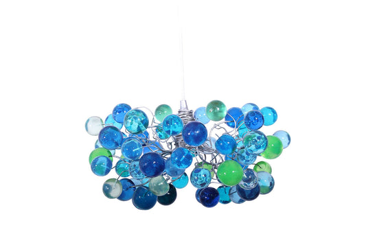 Ceiling pendant light with sea color bubbles, for living rooms, Kitchen island, bedroom or as bedside lamp.