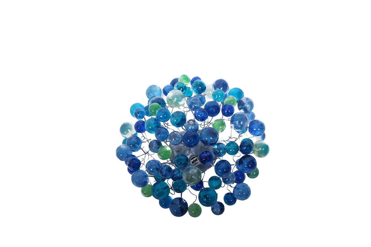 Ceiling Flush mount, modern ceiling mount with sea color bubbles for bathroom, hall entrance or room.
