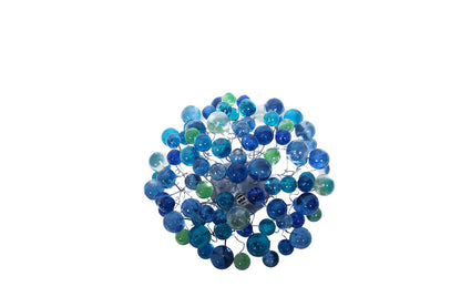 Ceiling Flush mount, modern ceiling mount with sea color bubbles for bathroom, hall entrance or room.