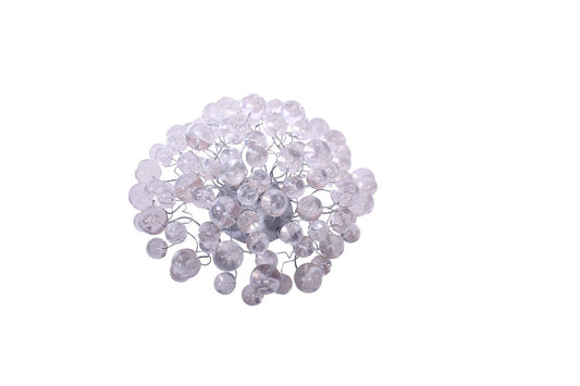 Modern Ceiling Flush mount with clear transparent bubbles for bathroom, hall entrance or room.