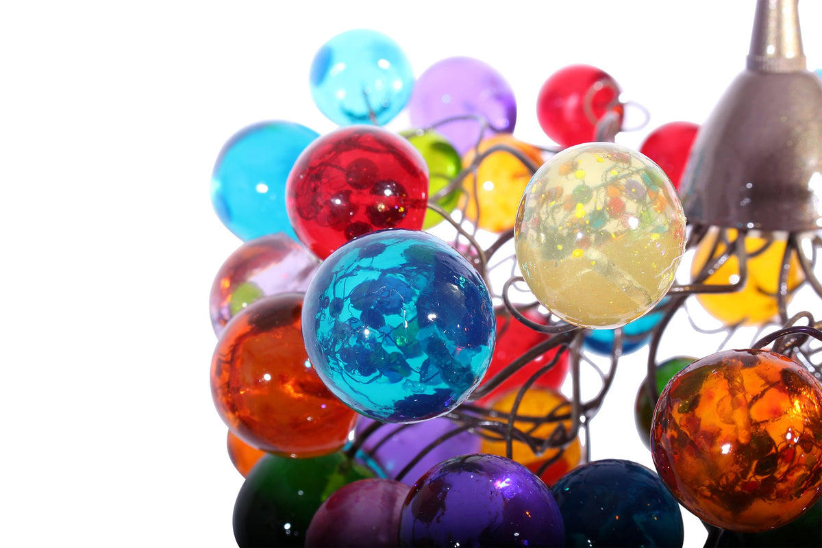Ceiling Light fixture with Colorful Bubbles
