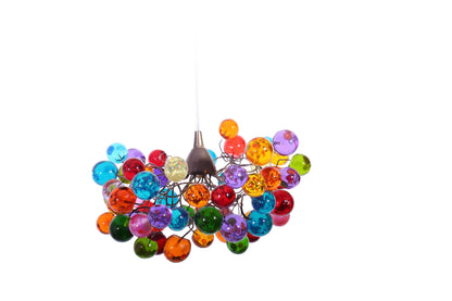 Ceiling Light fixture with Colorful Bubbles
