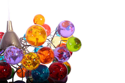 Ceiling Light fixture with Colorful Bubbles