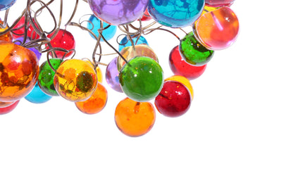 Ceiling Light fixture with Colorful Bubbles