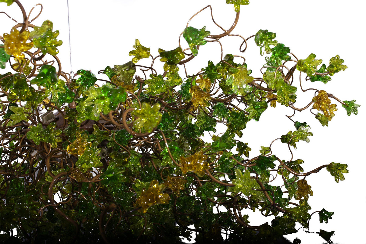 Grand Green Flower Light Chandelier