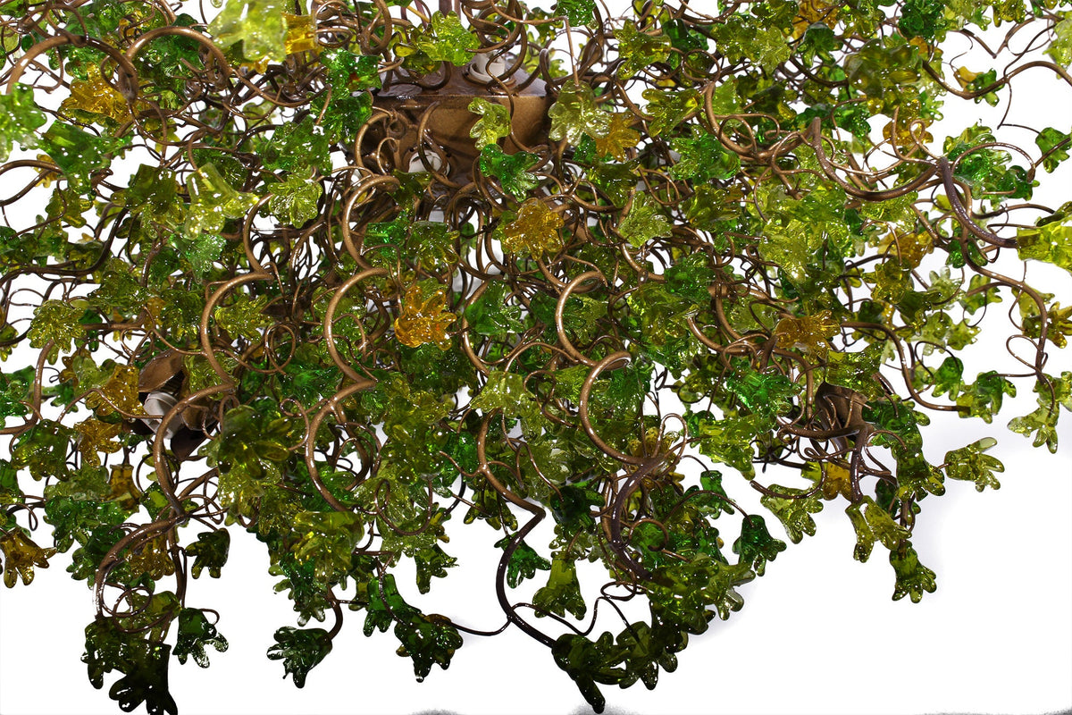 Grand Green Flower Light Chandelier
