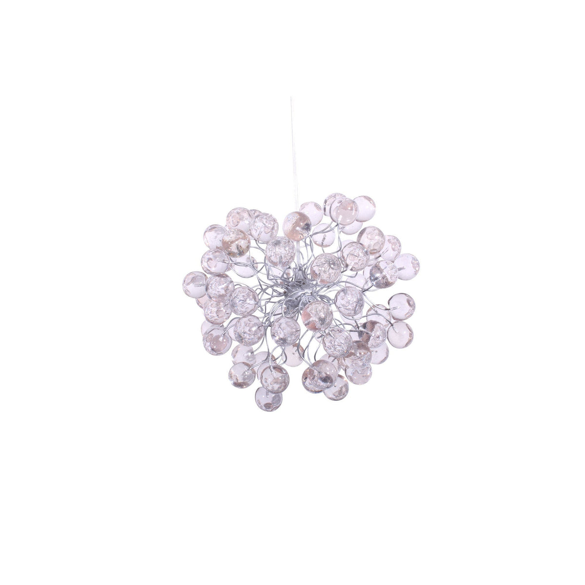 Ceiling Hanging Pendant Light with clear Transparent bubbles, for bathroom, hall or as a bedside lamp.