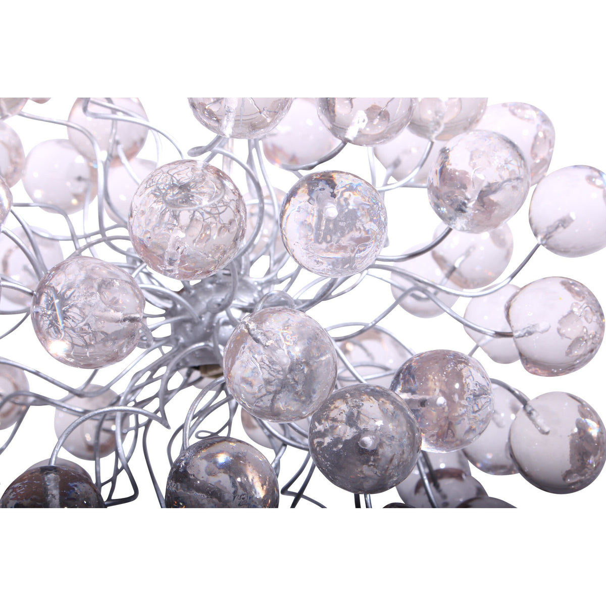 Ceiling Hanging Pendant Light with clear Transparent bubbles, for bathroom, hall or as a bedside lamp.
