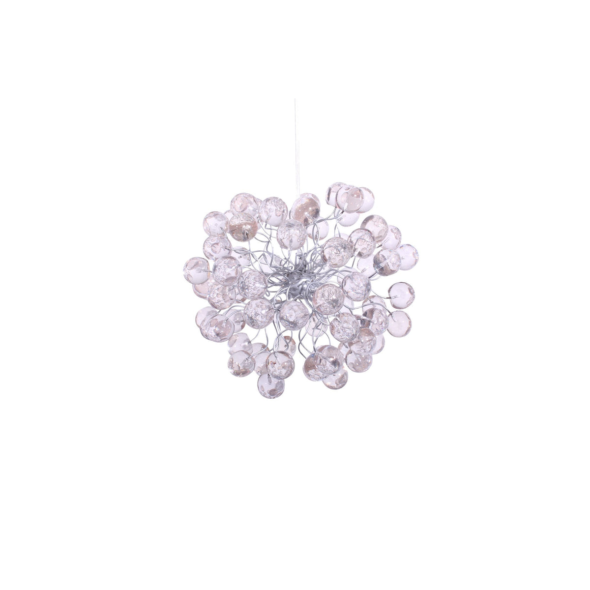 Ceiling Hanging Pendant Light with clear Transparent bubbles, for bathroom, hall or as a bedside lamp.