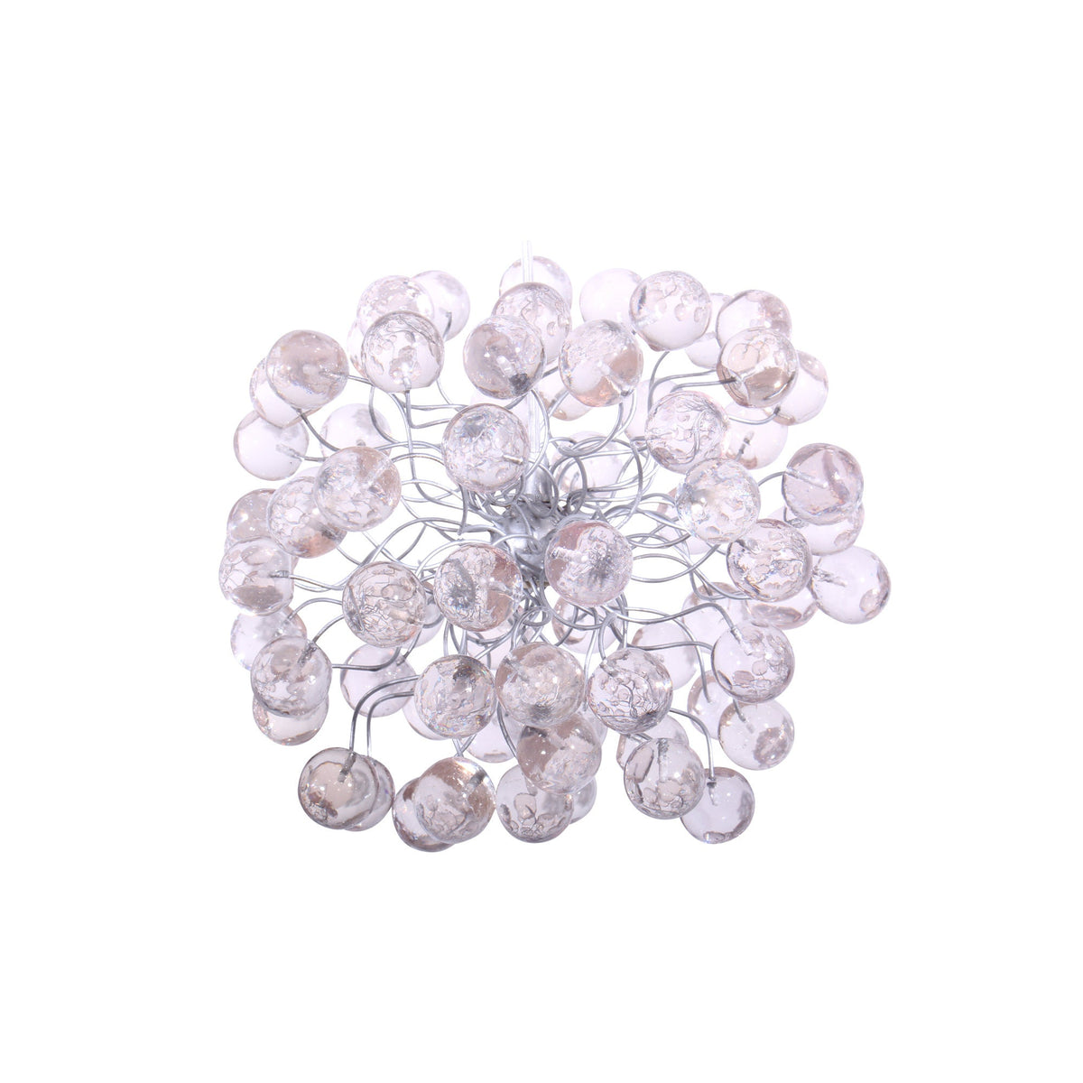 Ceiling Hanging Pendant Light with clear Transparent bubbles, for bathroom, hall or as a bedside lamp.