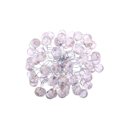 Ceiling Hanging Pendant Light with clear Transparent bubbles, for bathroom, hall or as a bedside lamp.