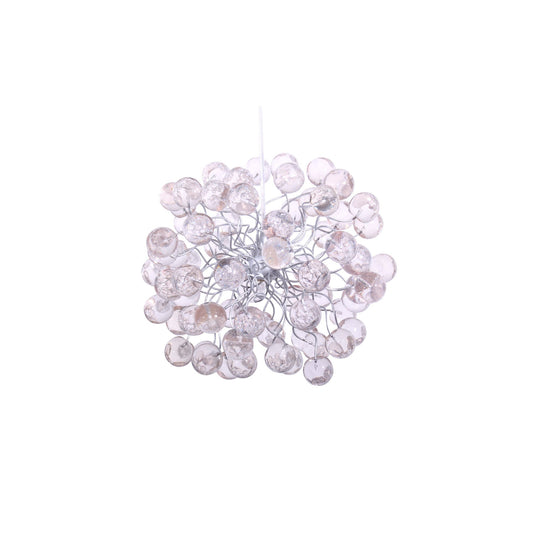 Ceiling Hanging Pendant Light with clear Transparent bubbles, for bathroom, hall or as a bedside lamp.