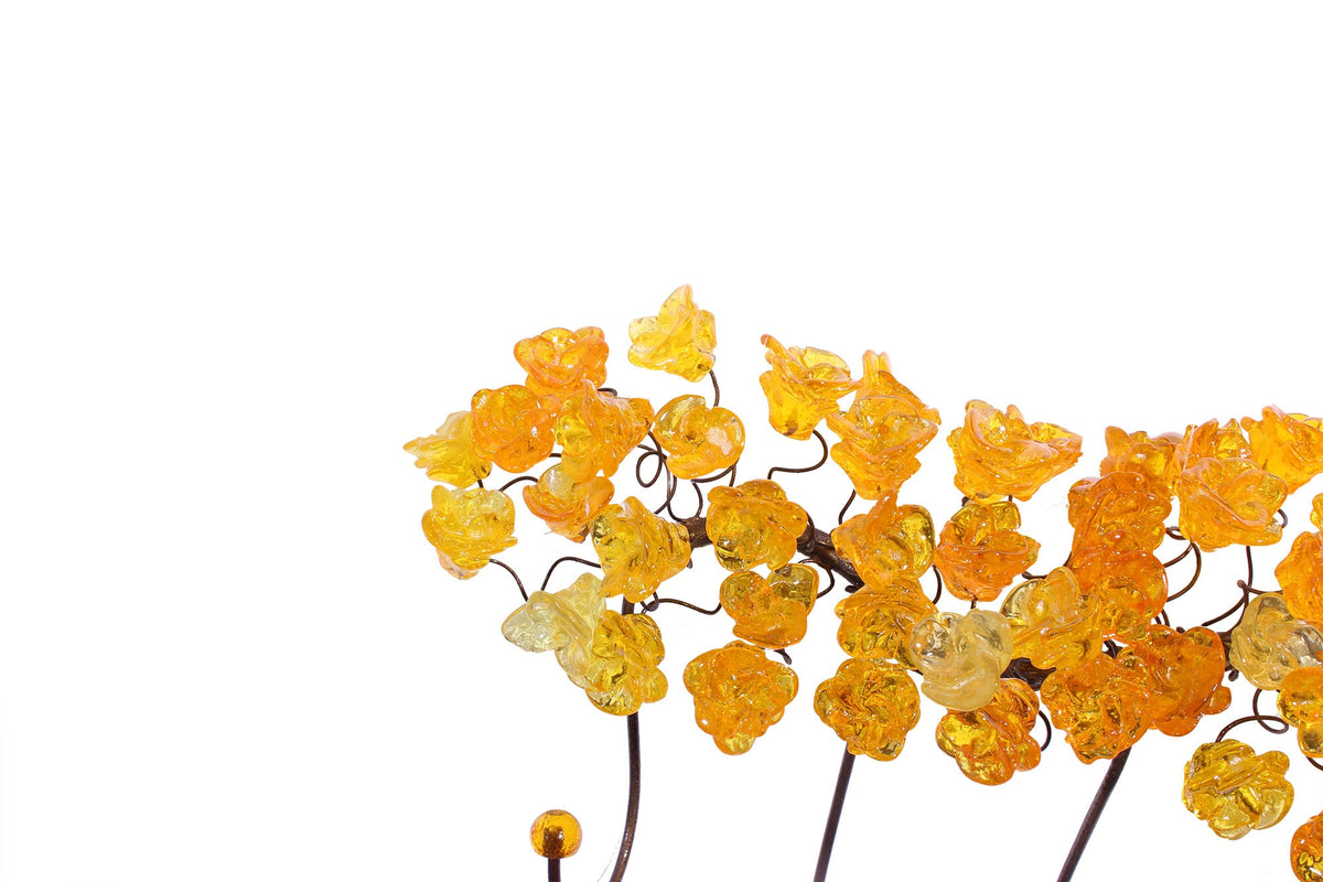 Resin Flower Metal Wall Hooks: Decorative Coat Rack Hanger 20/10 Inch