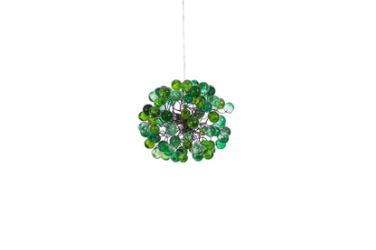 Unique Pendant Light with bubbles , Green color bubbles lighting for children room, kitchen island or bedroom.