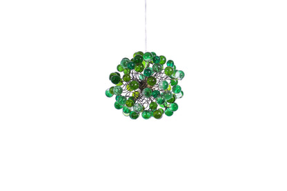 Unique Pendant Light with bubbles , Green color bubbles lighting for children room, kitchen island or bedroom.