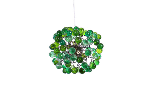 Unique Pendant Light with bubbles , Green color bubbles lighting for children room, kitchen island or bedroom.