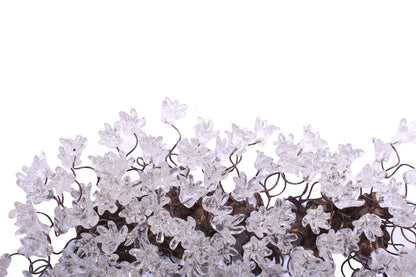 Unique hooks Coat Rack, Wall Hook with clear transparent resin flowers and leaves, decorative wall hanger.