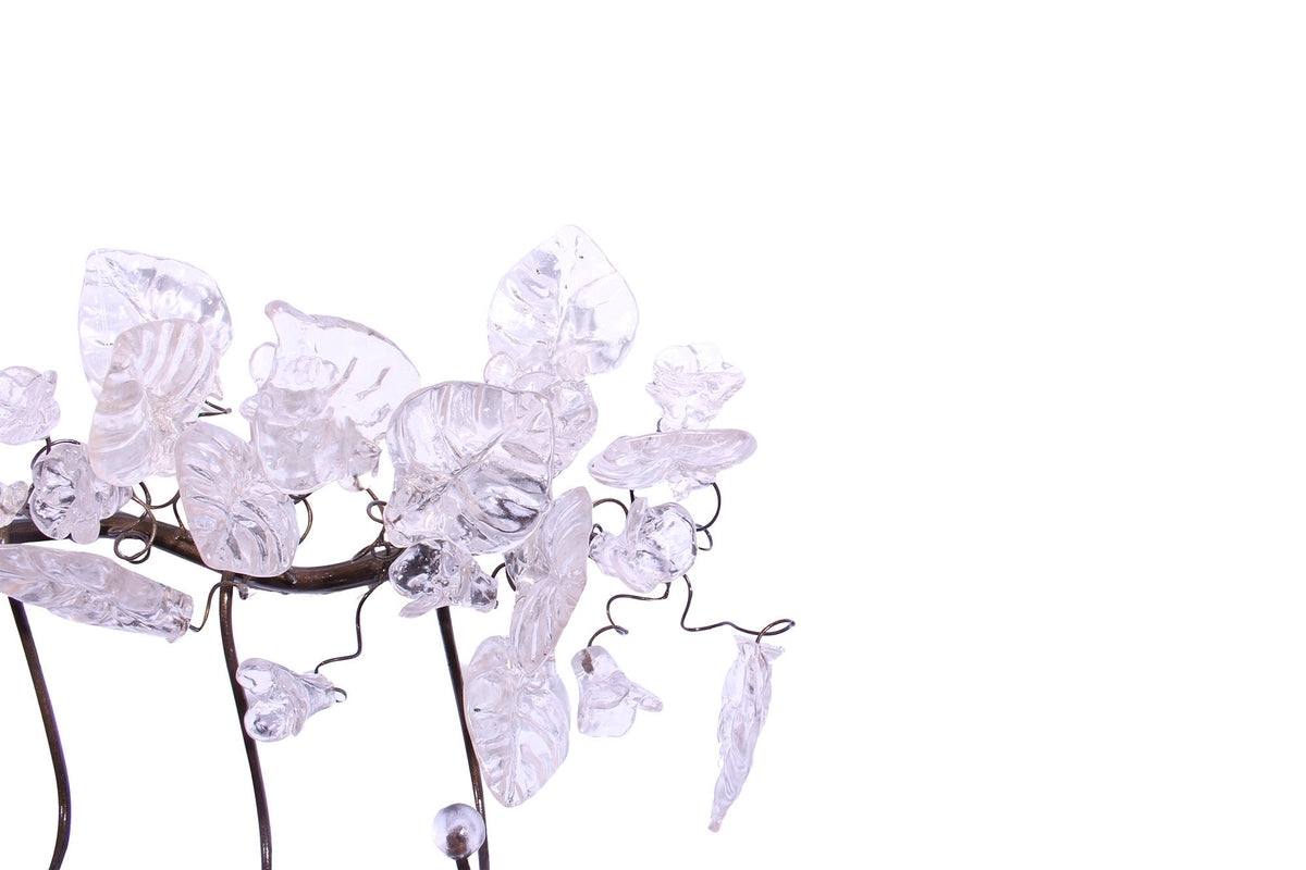 Handmade Resin Flower Wall Hooks: Bronze Metal Towel Hanger