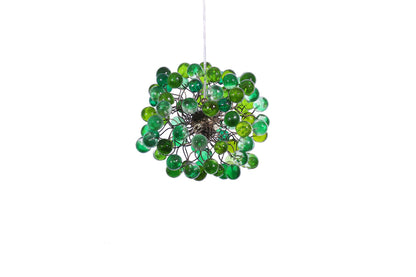 Unique Pendant Light with bubbles , Green color bubbles lighting for children room, kitchen island or bedroom.