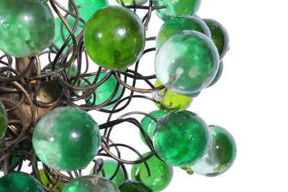 Unique Pendant Light with bubbles , Green color bubbles lighting for children room, kitchen island or bedroom.