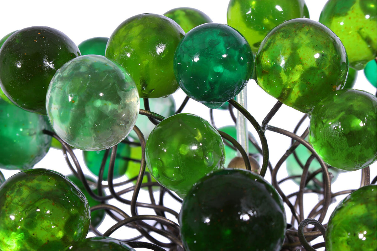 Unique Pendant Light with bubbles , Green color bubbles lighting for children room, kitchen island or bedroom.