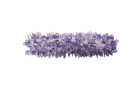 Purple Flower Ceiling Light Fixture: Resin Floral Dining Room Lighting