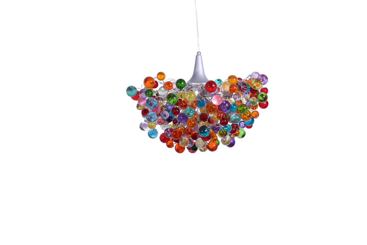 Chandelier with Colorful bubble, modern ceiling light fixture with bubbles for children room or dining room.