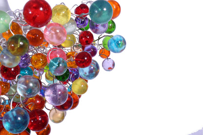 Chandelier with Colorful bubble, modern ceiling light fixture with bubbles for children room or dining room.