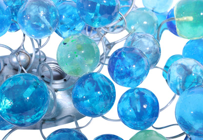 Modern bubbles sconce with sea color bubbles for bathroom, hall entrance or room.